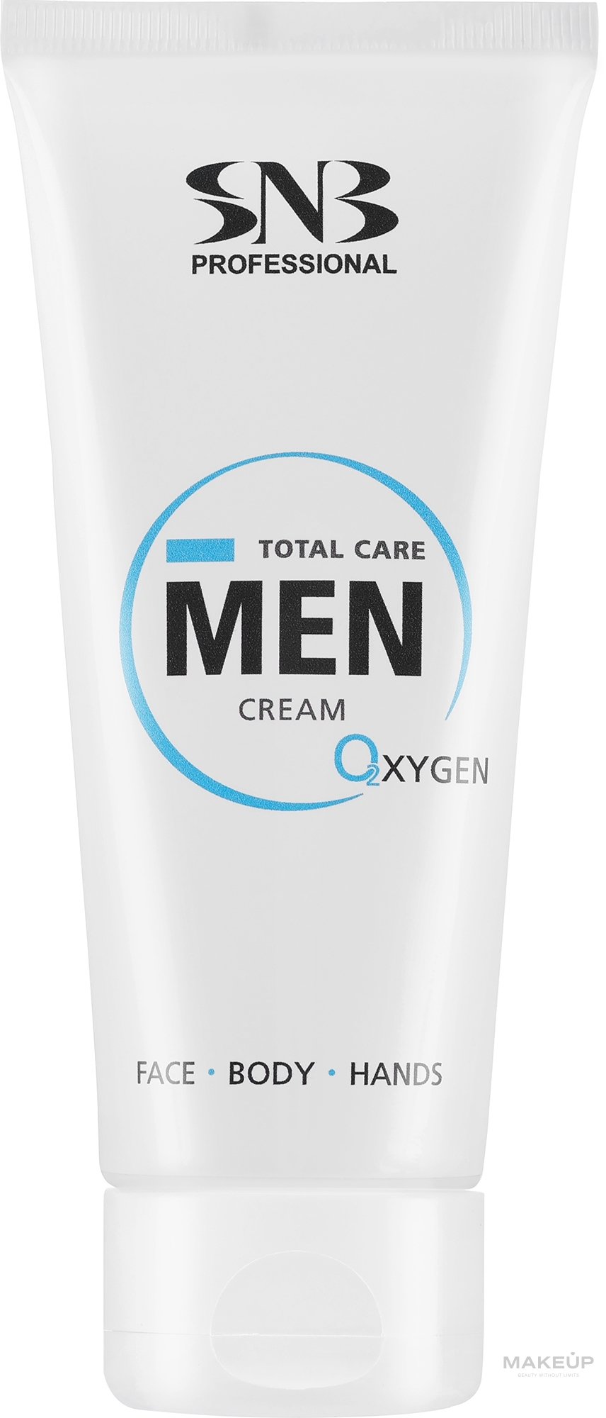 Nawilżający krem łagodzący dla mężczyzn do twarzy, ciała i dłoni - SNB Professional Total Care Men Cream Oxygen — Zdjęcie 100 ml