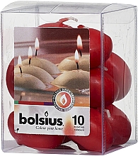 Kup Zestaw ozdobnych świec w kolorze czerwonym - Bolsius