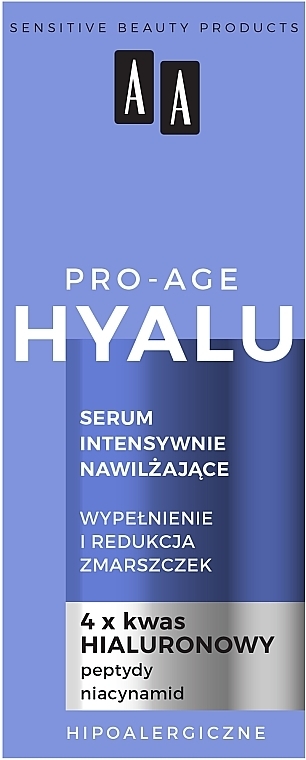 Serum intensywnie nawilżające do twarzy - AA Hyalu Pro-Age Serum — Zdjęcie N2