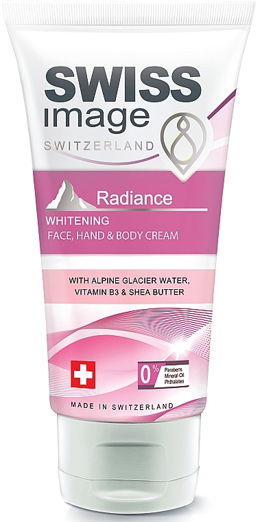 Krem wybielający do twarzy, rąk i ciała - Swiss Image Body Care Radiance Whitening Face, Hand & Body Cream — Zdjęcie N1