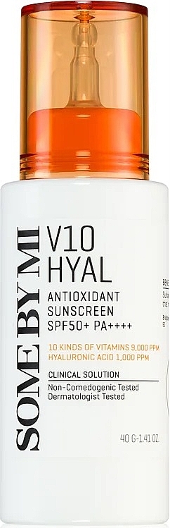 Krem przeciwsłoneczny z przeciwutleniaczami - Some By Mi V10 Hyal Antioxidant Sunscreen SPF50+ PA++++ — Zdjęcie N1