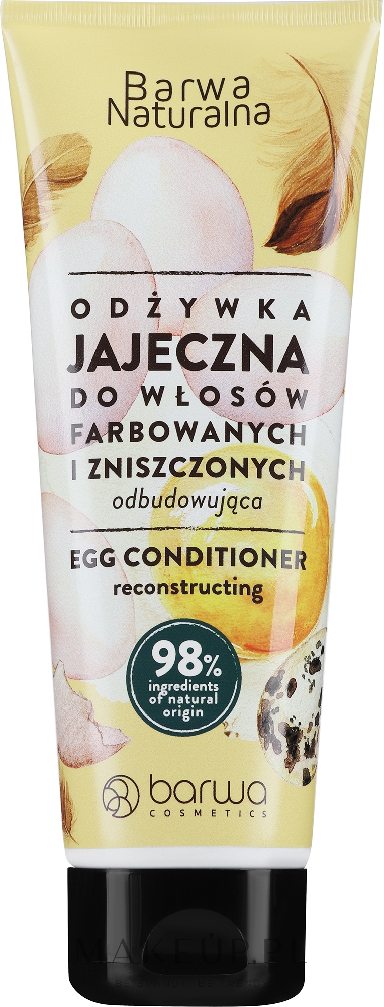 Odbudowująca odżywka jajeczna do włosów farbowanych i zniszczonych - Barwa's Egg Protein Revitalising Hair Conditioner — Zdjęcie 200 ml