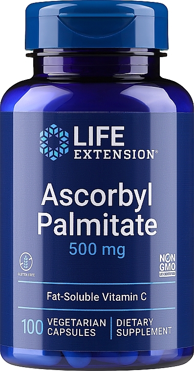 Suplement diety palmitynian askorbylu - Life Extension Ascorbyl Palmitate, 500 mg — Zdjęcie N1