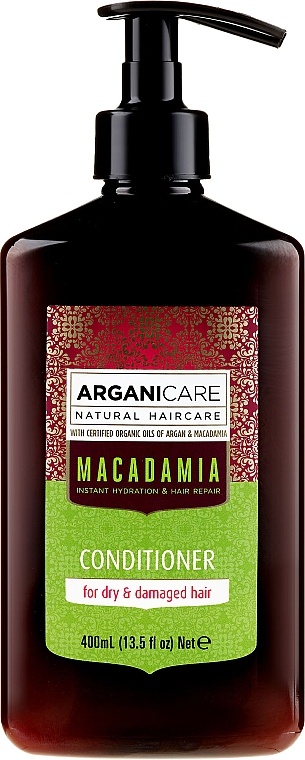 Odżywka do włosów suchych i zniszczonych z olejem makadamia - Arganicare Macadamia Conditioner