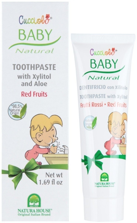 Pasta do zębów dla dzieci Czerwone owoce - Natura House Baby Cucciolo Toothpaste