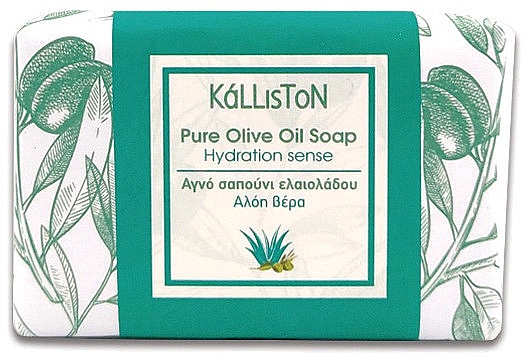 Tradycyjne mydło z ekstraktem z aloesu - Kalliston Traditional Pure Olive Oil Soap Hydration Sense — Zdjęcie N1