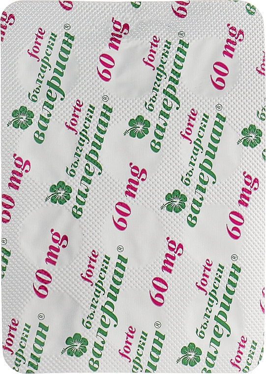 Środek uspokajający z walerianą bułgarską, 60 mg - Bulgarian Herbs — Zdjęcie N2