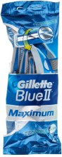 Jednorazowe maszynki do golenia, 4 szt. - Gillette Blue II Maximum — Zdjęcie N1