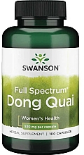 Suplement diety Dzięgiel litwor, 530 mg - Swanson Dong Quai — Zdjęcie N1