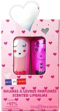 Zestaw balsamów do ust - Inuwet Love Duo Set (lip/balm/2x3.5g) — Zdjęcie N1