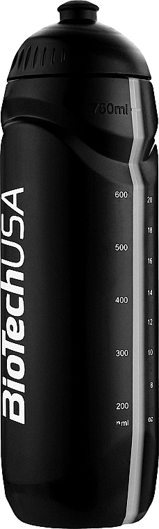 Butelka na wodę, 750 ml, czarna - BiotechUSA Sport Bottle  — Zdjęcie N1