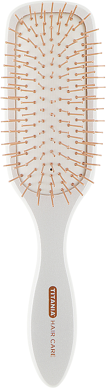 Stylowa szczotka do masażu włosów, prostokątna, 21,5 cm - TITANIA — Zdjęcie N1