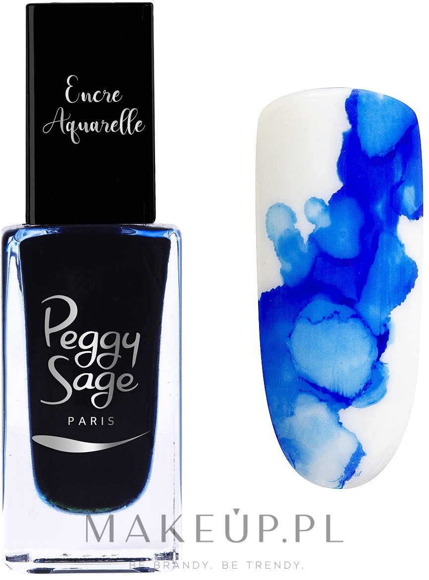 Lakier nadający efekt akwareli - Peggy Sage Nail Watercolour Ink — Zdjęcie Blue