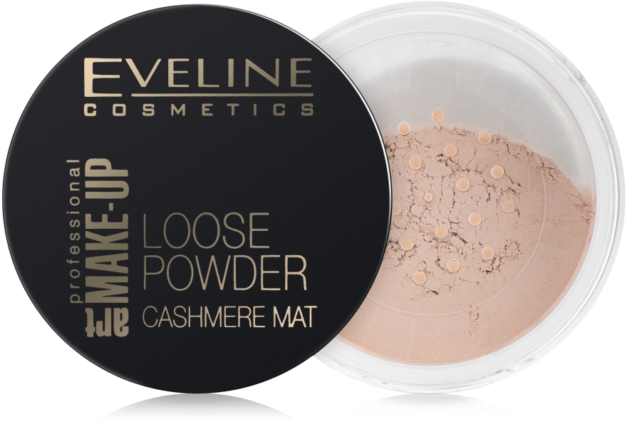 Sypki puder matujący do twarzy - Eveline Cosmetics Loose Powder Cashmere Mat