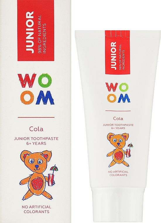 Pasta do zębów dla dzieci - Woom Junior Cola Toothpaste — Zdjęcie N2
