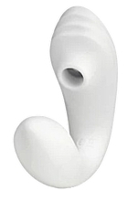 Stymulator punktu G, biały - So Divine Pearl Vibe 2 In 1 G-Spot & Suction Stimulator — Zdjęcie N1