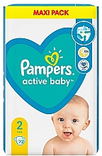 Pampers Active Baby 2 pieluchy (4-8 kg), 72 szt - Pampers — Zdjęcie N1