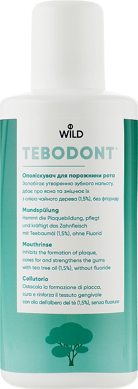Płyn do płukania jamy ustnej z olejkiem z drzewa herbacianego - Dr. Wild Wild-Pharma Tebodont — Zdjęcie N2