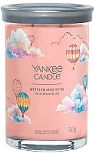 Świeca zapachowa w szkle Akwarelowe niebo, 2 knoty - Yankee Candle Watercolour Skies Singnature — Zdjęcie N1
