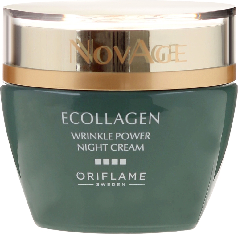 Przeciwzmarszczkowy krem do twarzy na noc - Oriflame NovAge Ecollagen Wrinkle Power Night Cream — Zdjęcie N2