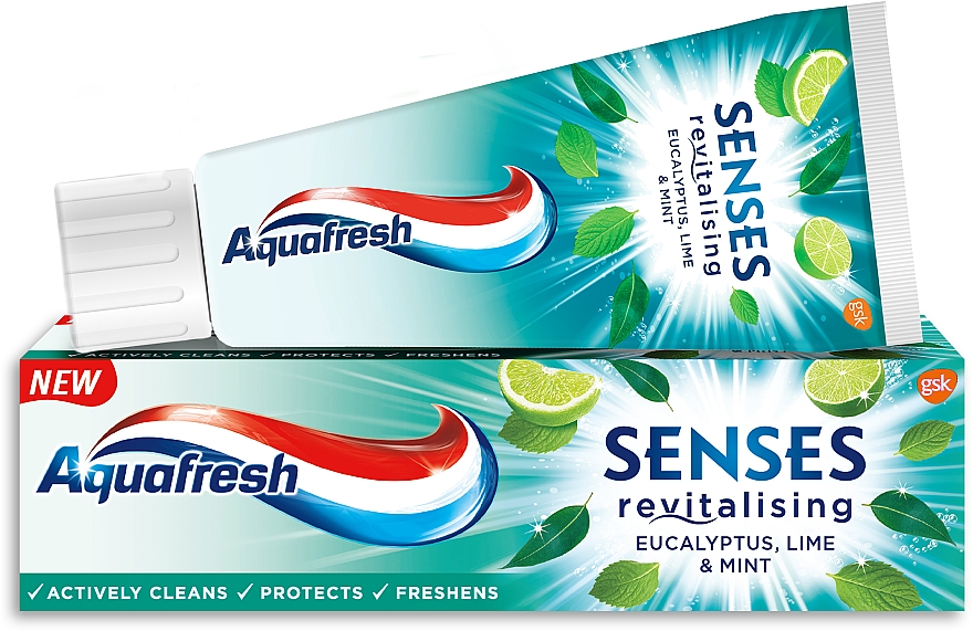 Pasta do zębów Eukaliptus - Aquafresh Senses — Zdjęcie N2