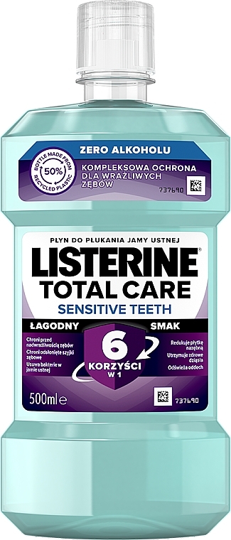 Płyn do płukania jamy ustnej - Listerine Total Care Sensitive — Zdjęcie N1