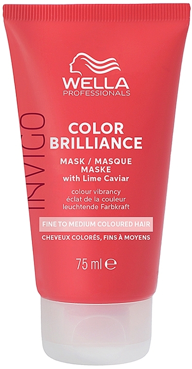 Maska do włosów farbowanych, normalnych i cienkich - Wella Professionals Invigo Color Brilliance Vibrant Color Mask — Zdjęcie N2