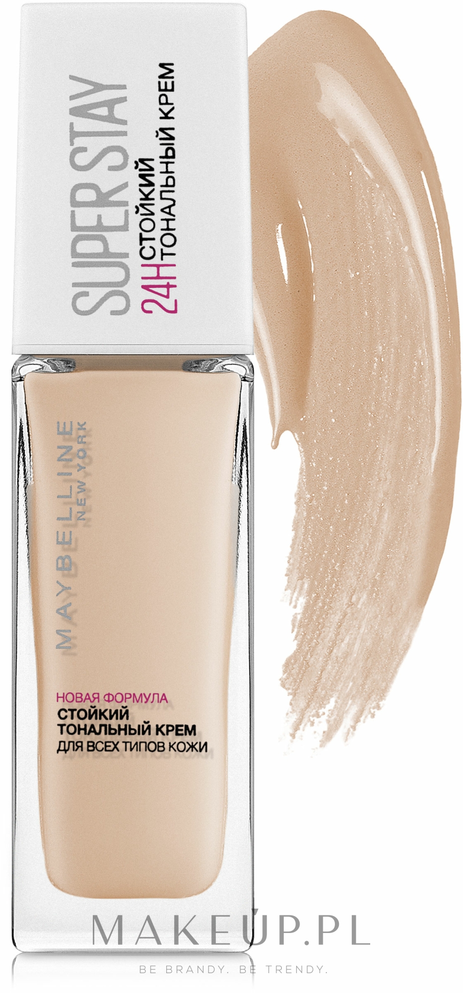 Długotrwały podkład do twarzy - Maybelline New York 24H Photofix Super Stay Full Coverage Foundation — Zdjęcie 010 - Ivory