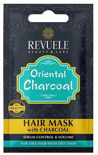 Węglowa maska do włosów - Revuele Oriental Charcoal Hair Mask — Zdjęcie N1