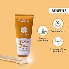 Głęboko odżywczy balsam do ciała Mleko i miód - Earth Rhythm Milk & Honey Butter Lotion — Zdjęcie N3