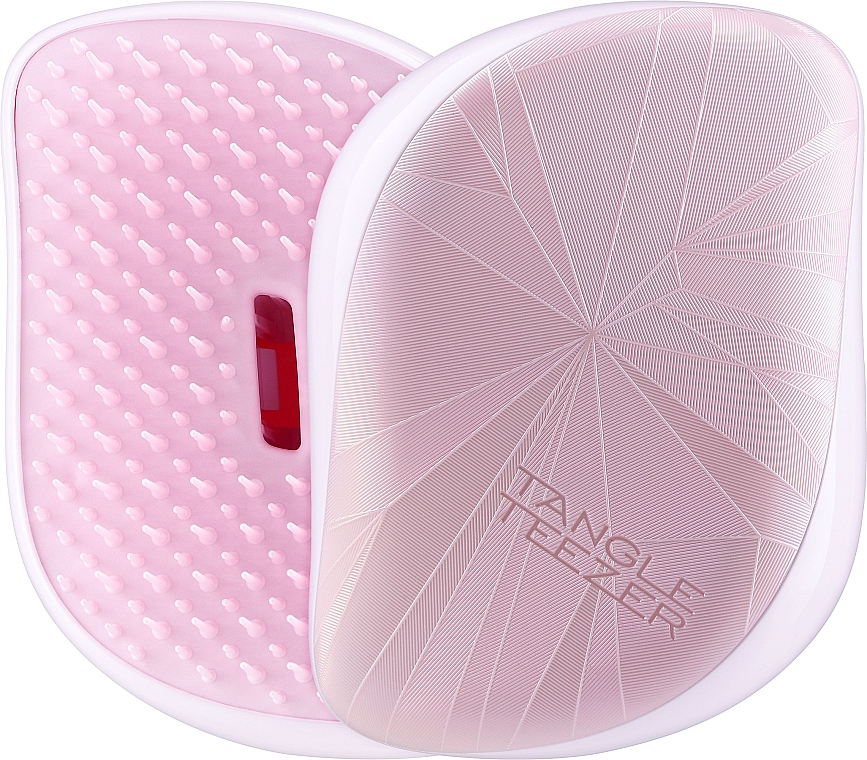 Szczotka kompaktowa do włosów - Tangle Teezer Compact Styler Smashed Holo Pink — Zdjęcie N1