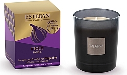 Esteban Figue Noire Refillable Scented Candle - Świeca perfumowana — Zdjęcie N1