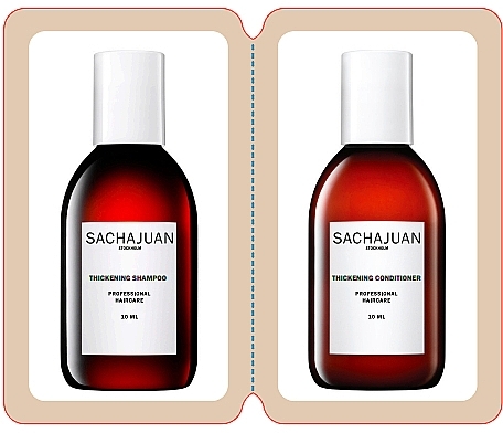 Zestaw próbek - Sachajuan Thickening Shampoo & Conditioner Duo (shm/10ml + cond/10ml) — Zdjęcie N1