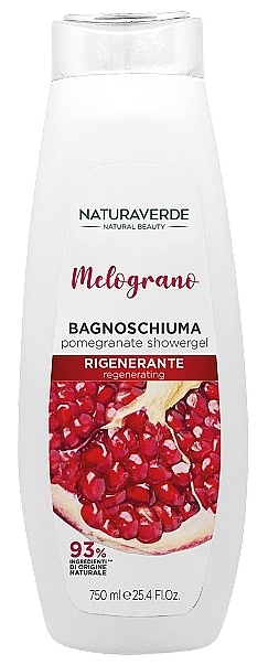 Żel pod prysznic z olejkiem granatowym - Naturaverde Pomegranate Oil Shower Gel — Zdjęcie N1