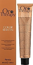 Farba do włosów bez amoniaku - Fanola Oro Therapy Color Keratin Oro Puro Permanent Colouring Cream — Zdjęcie N2