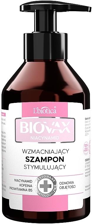 Szampon wzmacniający do włosów - Biovax Niacynamid Shampoo — Zdjęcie N1