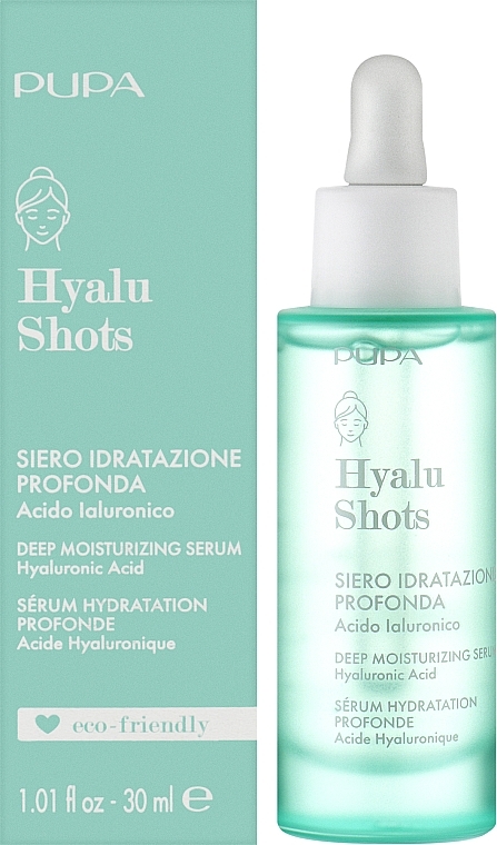 Nawilżające serum do twarzy z kwasem hialuronowym - Pupa Hyalu Shots Deep Hydration Serum — Zdjęcie N2