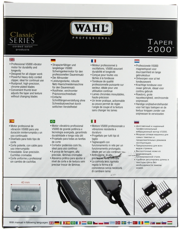 Maszynka do strzyżenia włosów - Wahl Taper 2000 — Zdjęcie N2