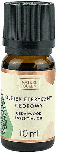 Cedrowy olejek eteryczny - Nature Queen Cedarwood Essential Oil — Zdjęcie N1