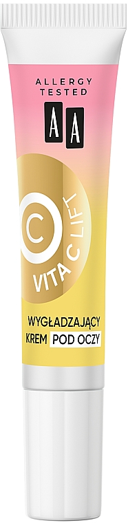 Wygładzający krem pod oczy wyrównujący koloryt 50+ - AA Vita C Lift — Zdjęcie N2