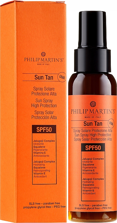 Przeciwsłoneczny krem do ciała w sprayu - Philip Martin's Sun Tan SPF 50 — Zdjęcie N1