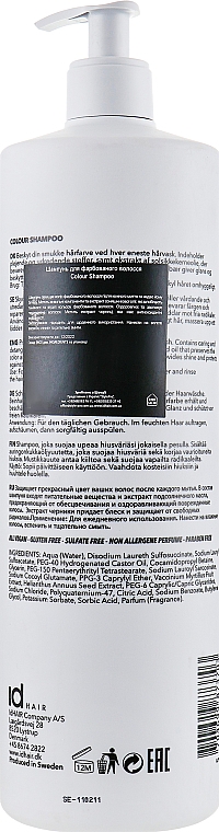 Szampon do włosów farbowanych z ceramidami, jagodami goji i olejem monoi - idHair Elements Xclusive Colour Shampoo — Zdjęcie N6