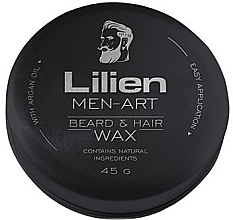 PRZECENA! Wosk do brody i włosów - Lilien Men-Art Black Beard & Hair Wax * — Zdjęcie N1