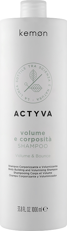 Szampon nadający włosom objętość - Kemon Actyva Volume e Corposita Shampoo — Zdjęcie N2