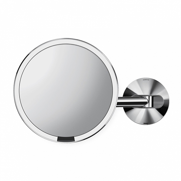 Okrągłe lusterko ścienne, 20 cm, srebrne - Simplehuman Sensor Wall Mirror Silver — Zdjęcie N2