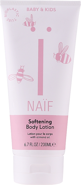 Zmiękczający balsam do ciała z naturalnym ekstraktem z nasion bawełny - Naïf Baby Softening Body Lotion — Zdjęcie N1