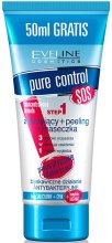 Żel myjący + peeling + maseczka 3 w 1 - Eveline Cosmetics Pure Control — Zdjęcie N1