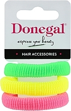 Kup Gumki do włosów 3 szt, FA-5680, zielona, żółta, różowa - Donegal