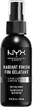 Kup Utrwalacz do makijażu z efektem połysku - NYX Professional Makeup Radiant Finish Setting Spray Long Lasting