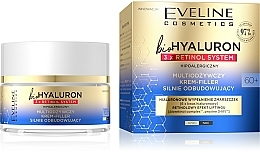 Multiodżywczy krem-filler silnie odbudowujący 60+ - Eveline Cosmetics BioHyaluron 3xRetinol System — Zdjęcie N1